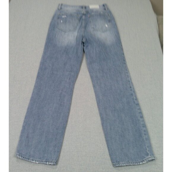 Pistola Jeans Womens 26 Charlie High Rise Distressed Light Wash Button Fly - Picture 2 of 11